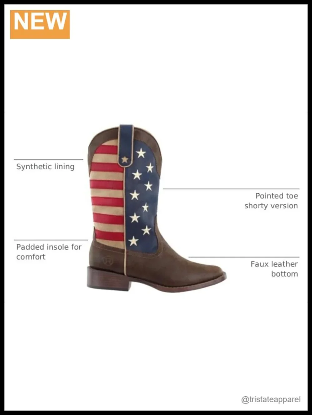 Faux Leather Mid-Calf Pull-On Boots Low Heel Square Toe Embroidered
